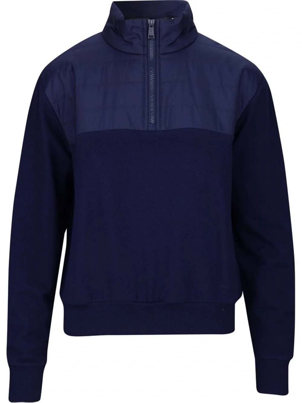 Ralph Lauren RLX Golf Quilted Panel Fleece Pullover Navy 1/4 Zip Size Small NWT